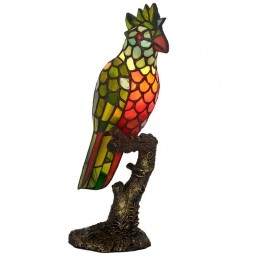 Tiffany Parrot bordslampa i...