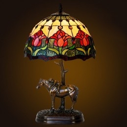 Tiffany retro bordslampa i...