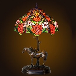 Tiffany Rose bordslampa i...