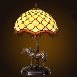 Tiffany retro bordslampa i...