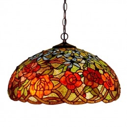 Tiffany rosa målat glas...