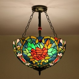 40 cm Europeiskt målat glas...