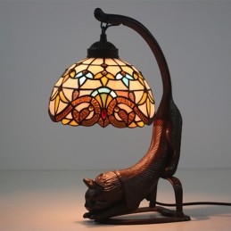 Tiffany bordslampa på 20 cm...