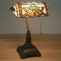 Tiffany Bank bordslampa i...