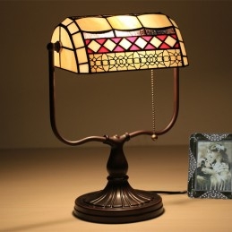 Tiffany Bank bordslampa i...