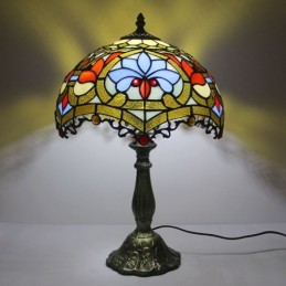 12 tums Tiffany-lampa Målat...