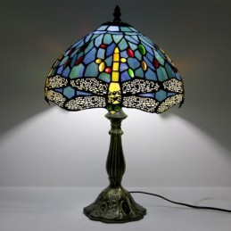 12 tums Tiffany lampa Målat...