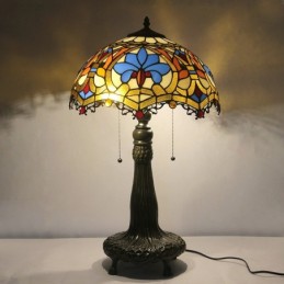 16 tums Tiffany-lampa Målat...