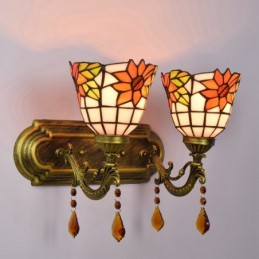 Vägglampa i Tiffany-Stil...
