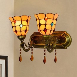 Vägglampa i Tiffany-Stil...