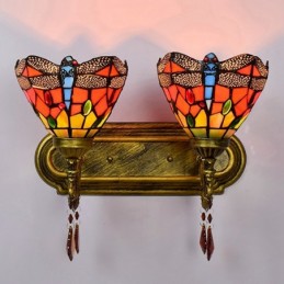 Vägglampa i Tiffany-Stil...