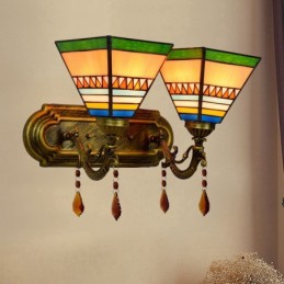 Vägglampa i Tiffany-Stil...
