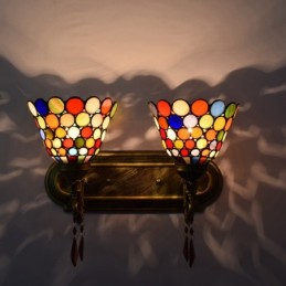 Vägglampa i Tiffany-Stil...