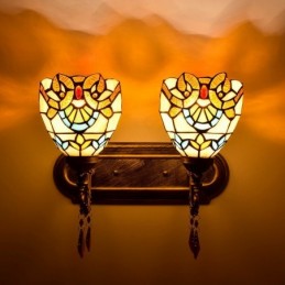 Vägglampa i Tiffany-Stil...