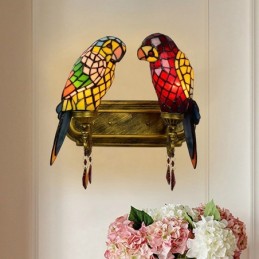 Vägglampa i Tiffany-Stil...