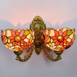 Vägglampa i Tiffany-Stil...