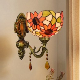 Vägglampa i Tiffany-Stil...
