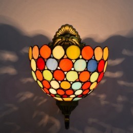 Vägglampa i Tiffany-Stil...