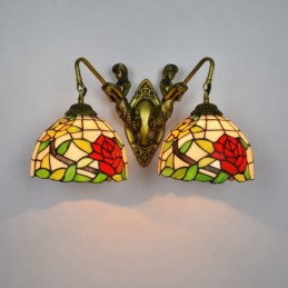 Vägglampa i Tiffany-Stil...