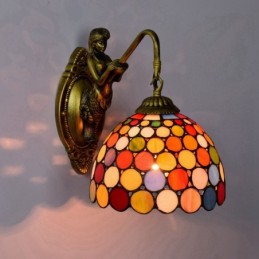 Vägglampa i Tiffany-Stil...
