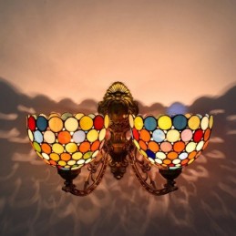 Vägglampa i Tiffany-Stil...