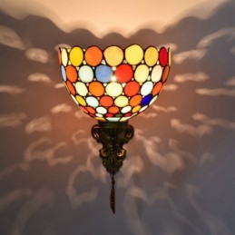 Vägglampa i Tiffany-Stil...