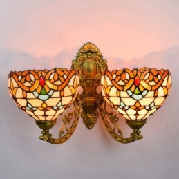 Vägglampa i Tiffany-Stil...
