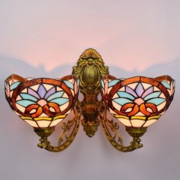 Vägglampa i Tiffany-Stil...