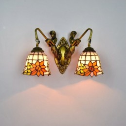 Vägglampa i Tiffany-Stil...