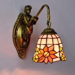 Vägglampa i Tiffany-Stil...