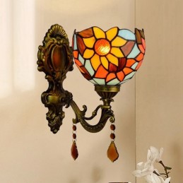Vägglampa i Tiffany-Stil...