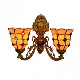 Vägglampa i Tiffany-Stil...
