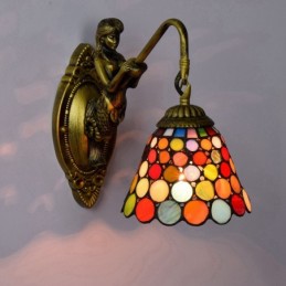Vägglampa i Tiffany-Stil...
