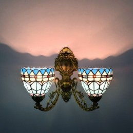 Vägglampa i Tiffany-Stil...
