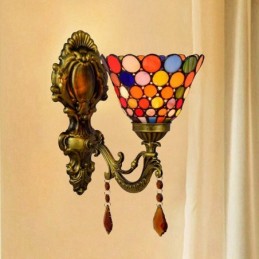 Vägglampa i Tiffany-Stil...