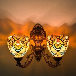 Vägglampa i Tiffany-Stil...