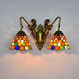 Vägglampa i Tiffany-Stil...