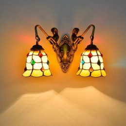 Vägglampa i Tiffany-Stil...