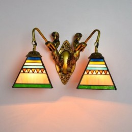 Vägglampa i Tiffany-Stil...