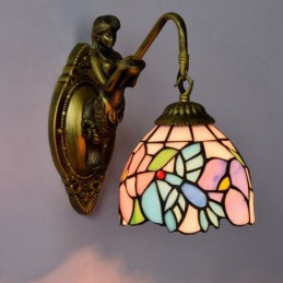 Vägglampa i Tiffany-Stil...