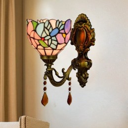 Vägglampa i Tiffany-Stil...