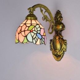Vägglampa i Tiffany-Stil...