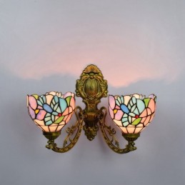Vägglampa i Tiffany-Stil...