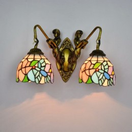 Vägglampa i Tiffany-Stil...