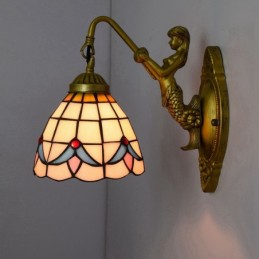 Vägglampa i Tiffany-Stil...