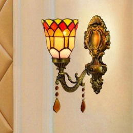 Vägglampa i Tiffany-Stil...