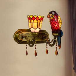 Vägglampa i Tiffany-Stil...