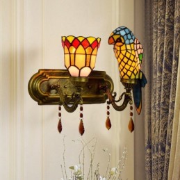 Vägglampa i Tiffany-Stil...