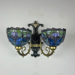 Vägglampa i Tiffany-Stil...