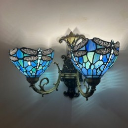 Vägglampa i Tiffany-Stil...